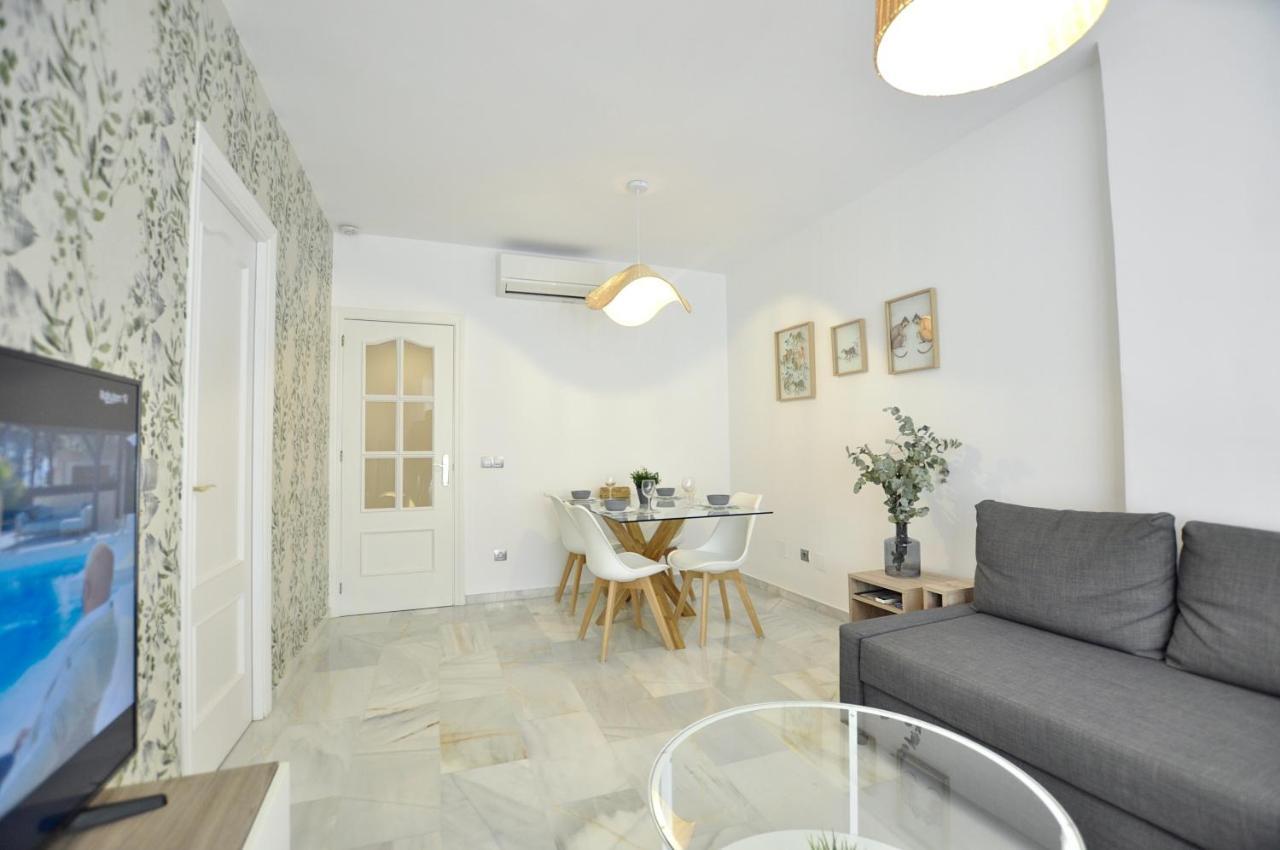 Luminoso Y Coqueto Apartamento Con Jardin Málaga Buitenkant foto